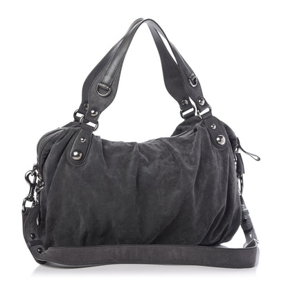 Gucci Suede Icon Bit Large Boston Grey 3 of 9