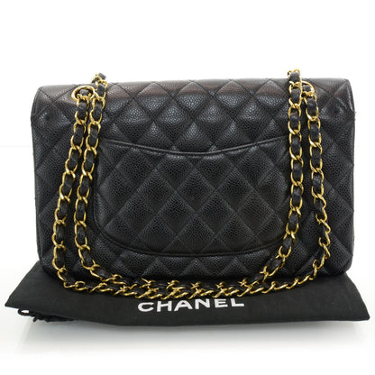 Chanel Caviar Quilted Medium Double Flap Black 3 of 9