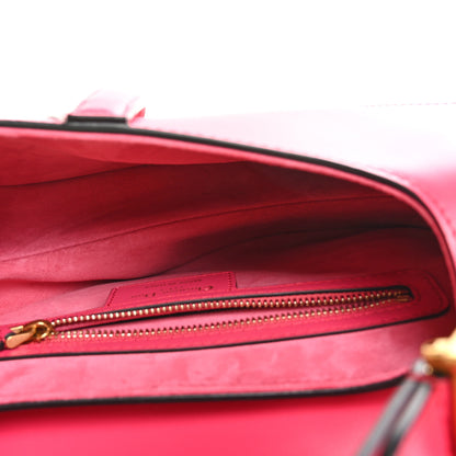 Christian Dior Smooth Calfskin Saddle Bag With Strap Fuchsia 5 of 10