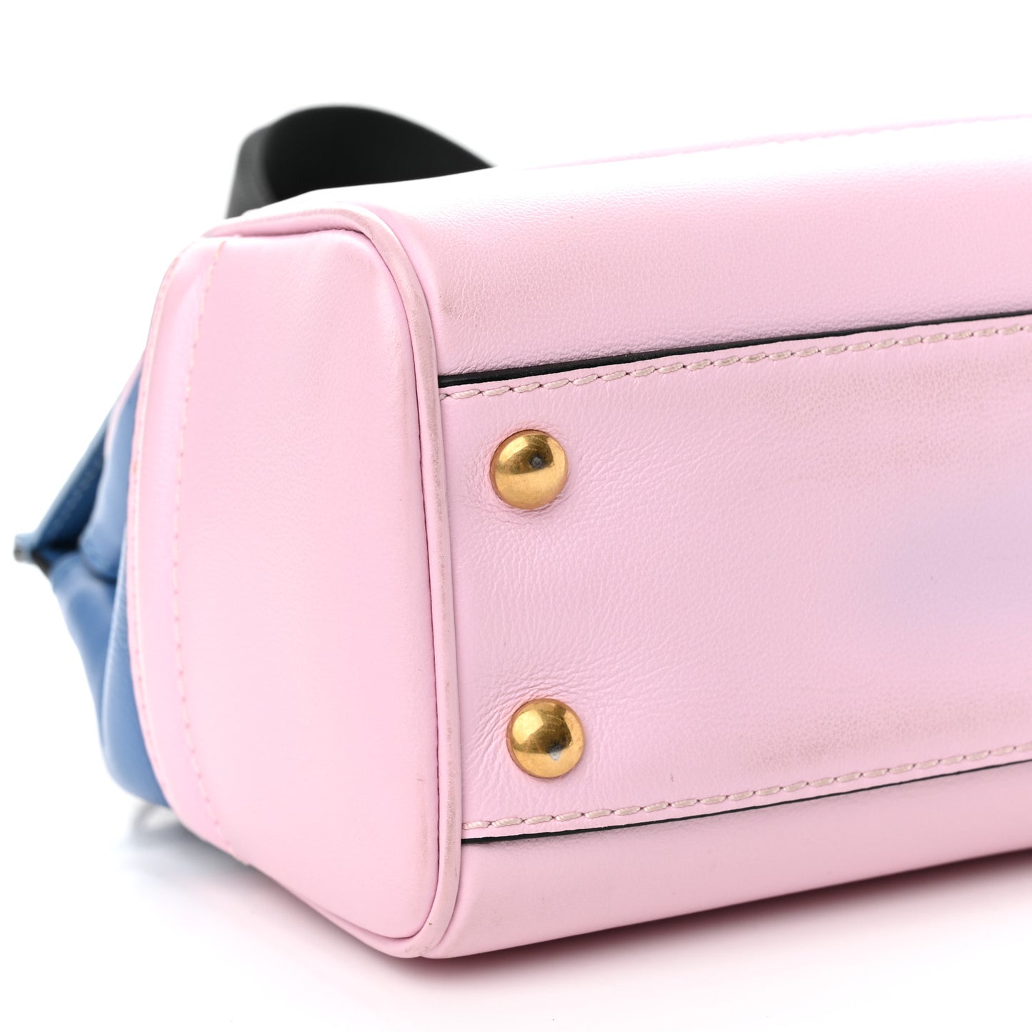 Calfskin Medium Palazzo Empire Bag Blue Pink Yellow