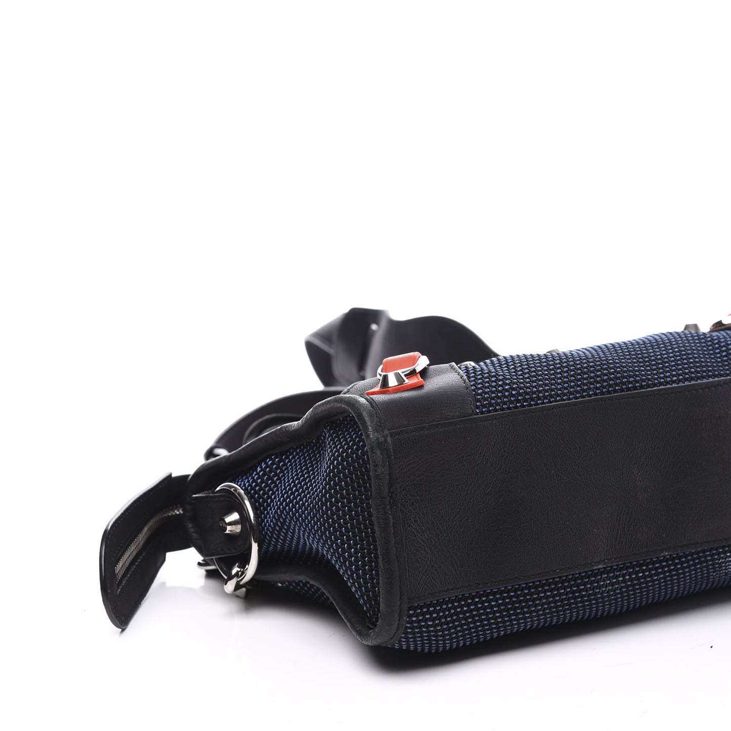 Mesh Agneau Arena Classic Silver Hardware Mini City Black Navy Orange