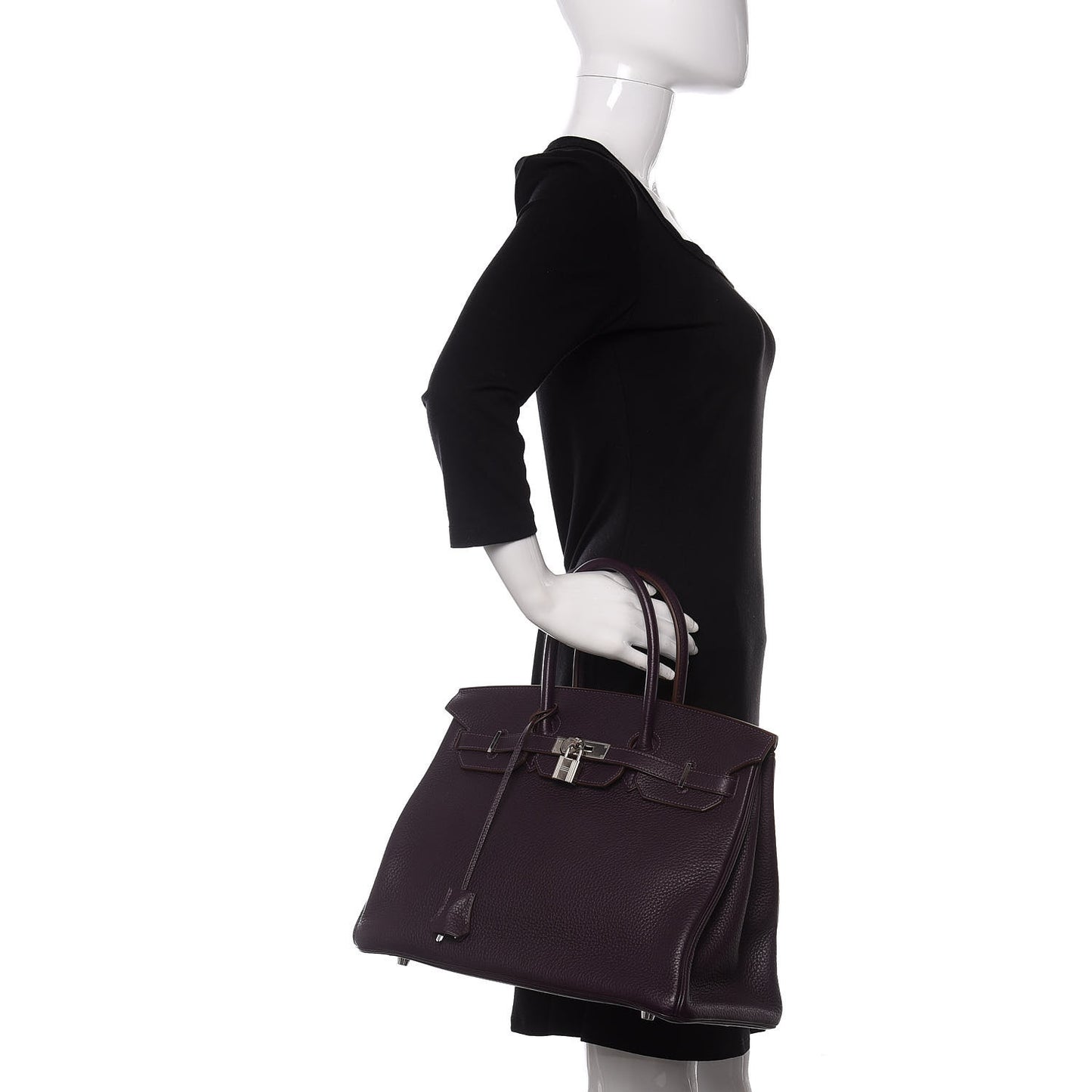 Taurillon Clemence Birkin 35 Raisin