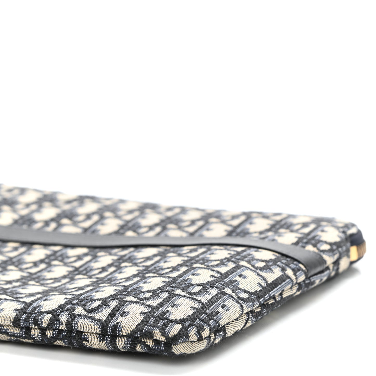 Oblique Pouch Clutch Blue