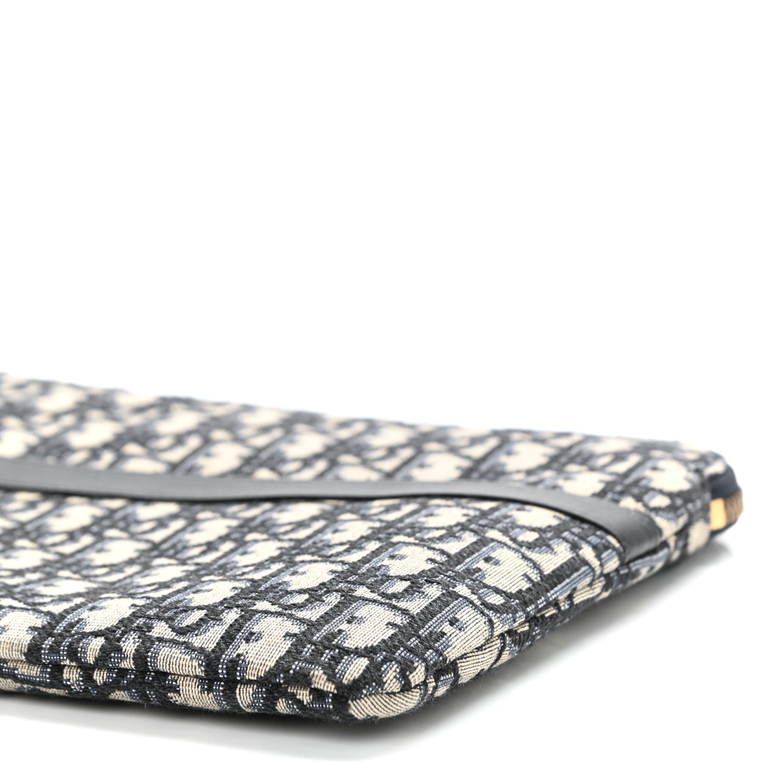 Christian Dior Oblique Pouch Clutch Blue 9 of 9