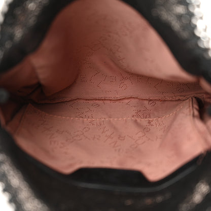 Stella McCartney Chamois Shiny Dotted Tiny Falabella Fold Over Tote Ruthenium 5 of 10