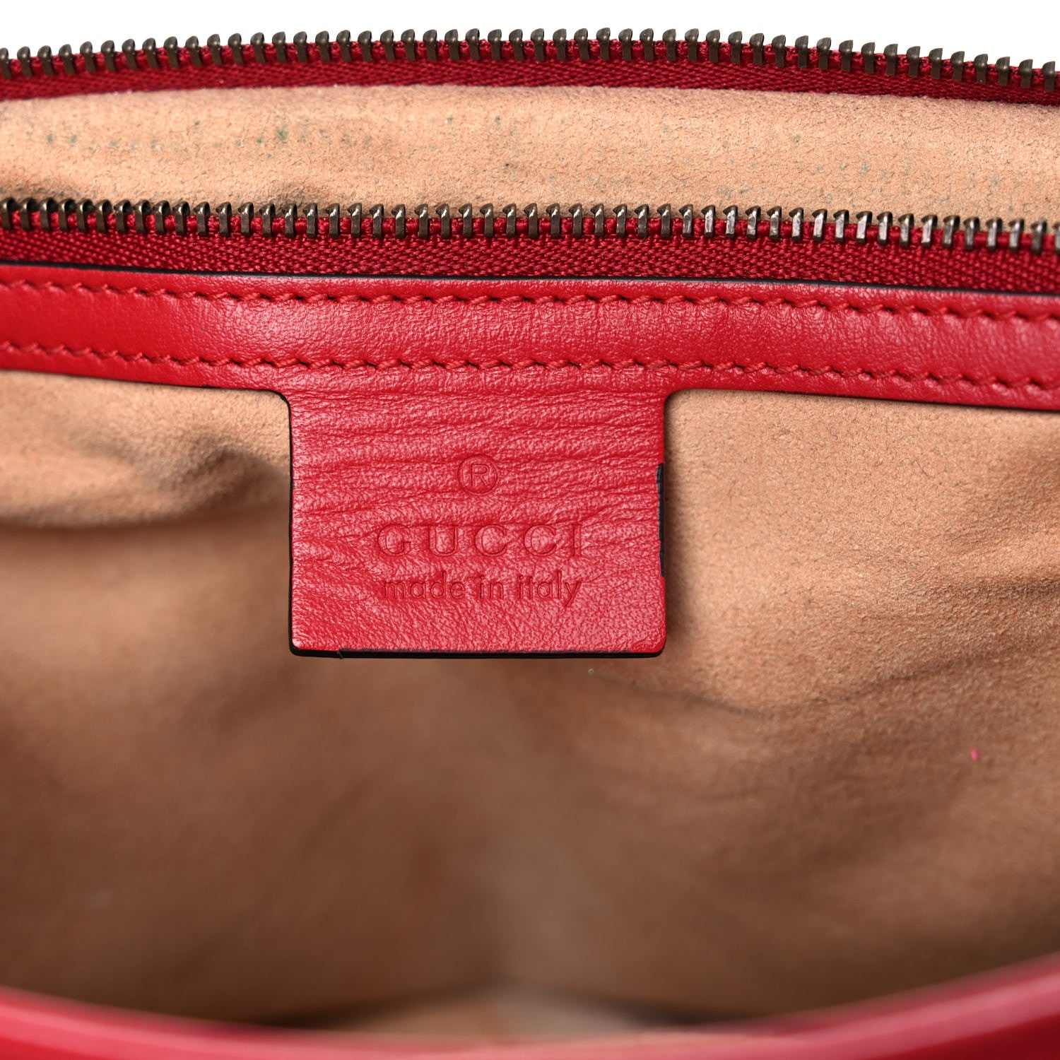 Gucci Calfskin Matelasse Large GG Marmont Shoulder Bag Hibiscus Red 6 of 17