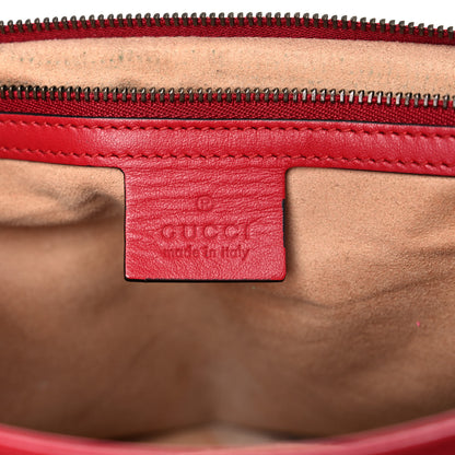 Gucci Calfskin Matelasse Large GG Marmont Shoulder Bag Hibiscus Red 6 of 17