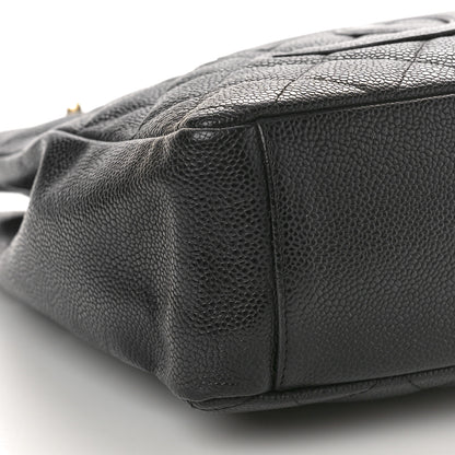 Chanel Caviar Quilted Petit Shopping Tote PST Black 9 of 13