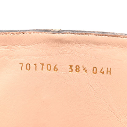 Gucci GG Supreme Monogram Malaga Kid Blondie 55mm Ankle Boots 38.5 Beige Ebony New Acero 8 of 10