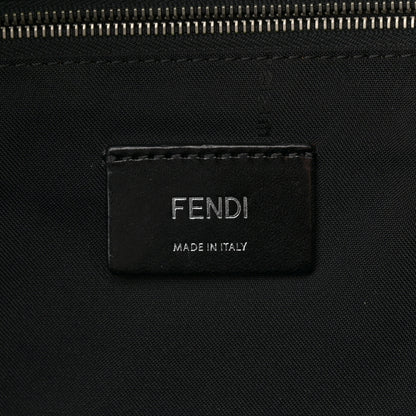 Fendi Nylon Calfskin Shearling Emoticon Backpack Black 6 of 15