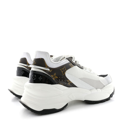 Louis Vuitton Monogram Calfskin Run 55 Sneakers 38.5 White 4 of 9