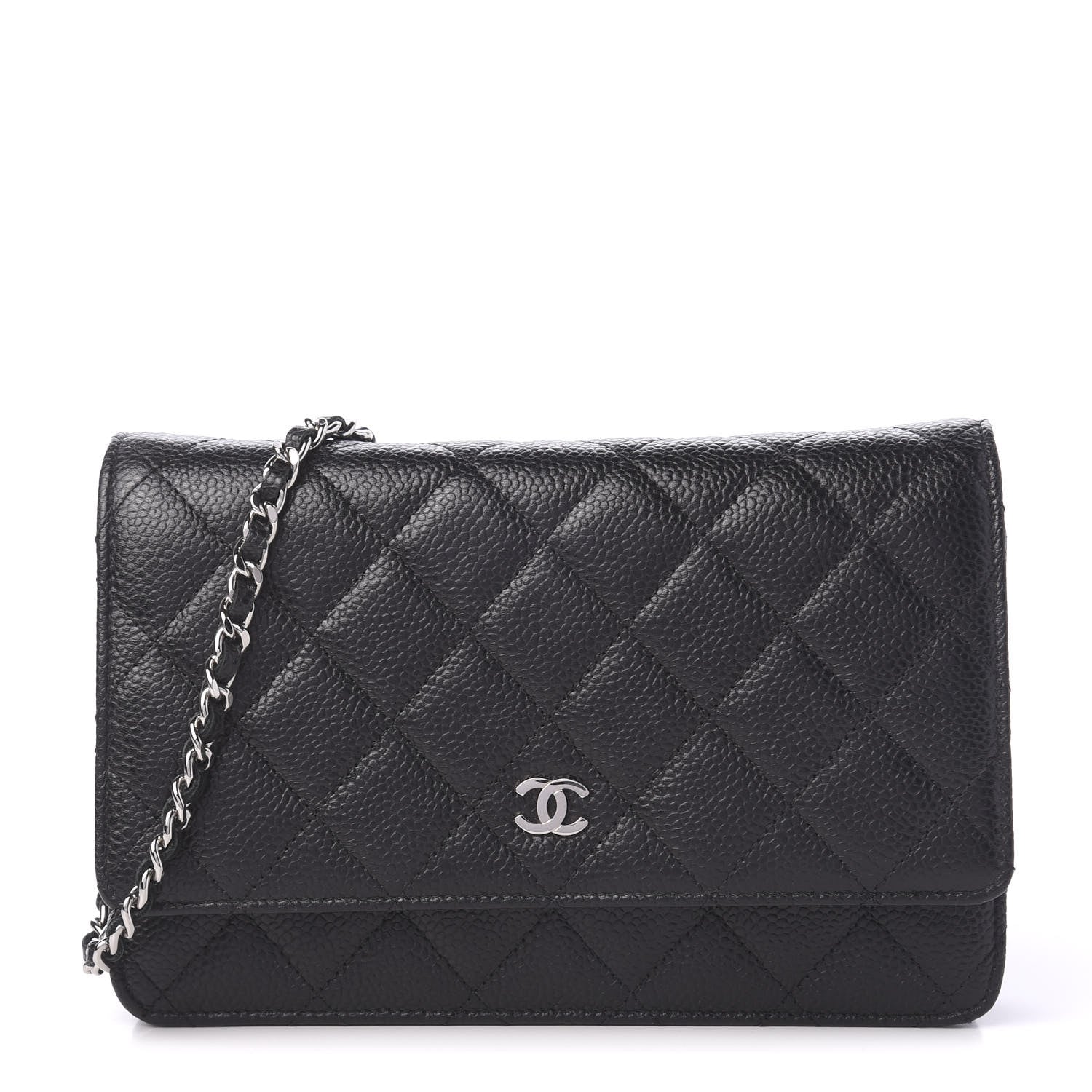 Chanel Caviar Quilted Wallet On Chain WOC Black 1 of 10
