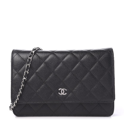 Chanel Caviar Quilted Wallet On Chain WOC Black 1 of 10