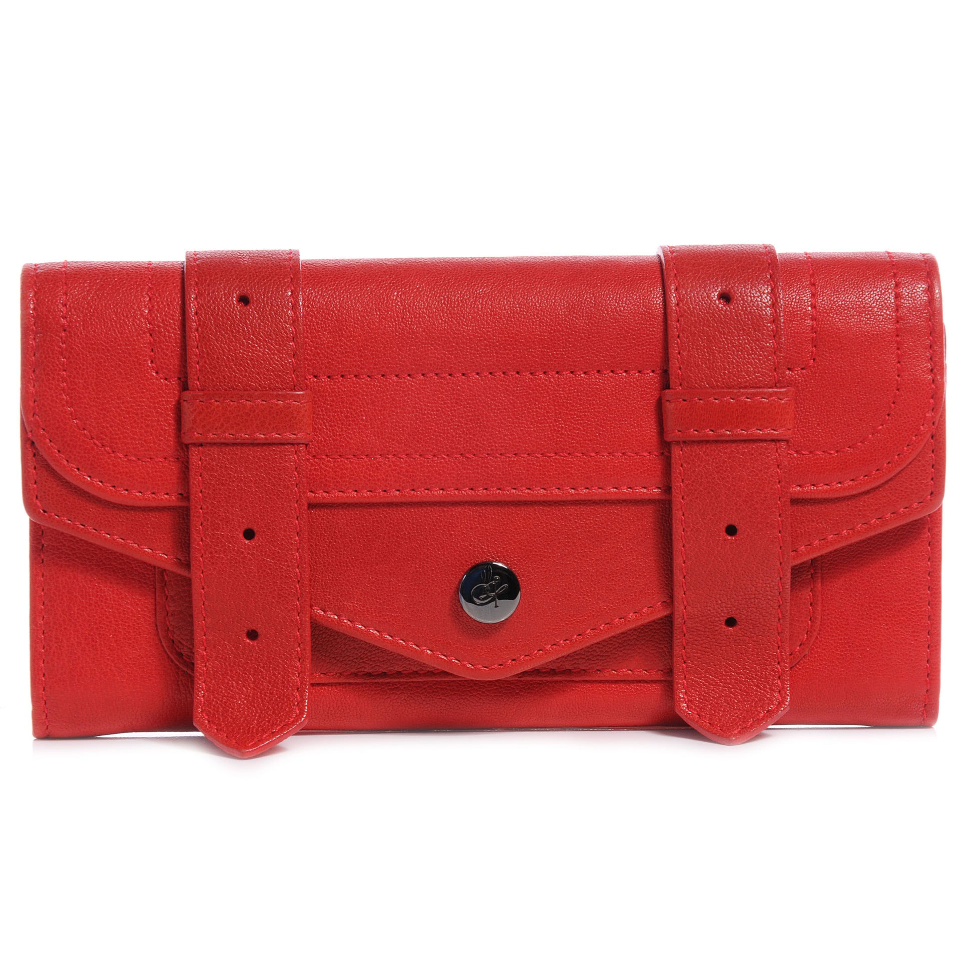 Proenza Schouler Leather PS1 Continental Wallet Bright Red 1 of 7