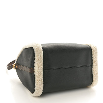 Louis Vuitton Calfskin Monogram Teddy Speedy Bandouliere 30 Black 4 of 9
