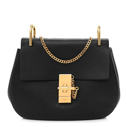Chloe Goatskin Drew Shoulder Bag Black 1 of 10