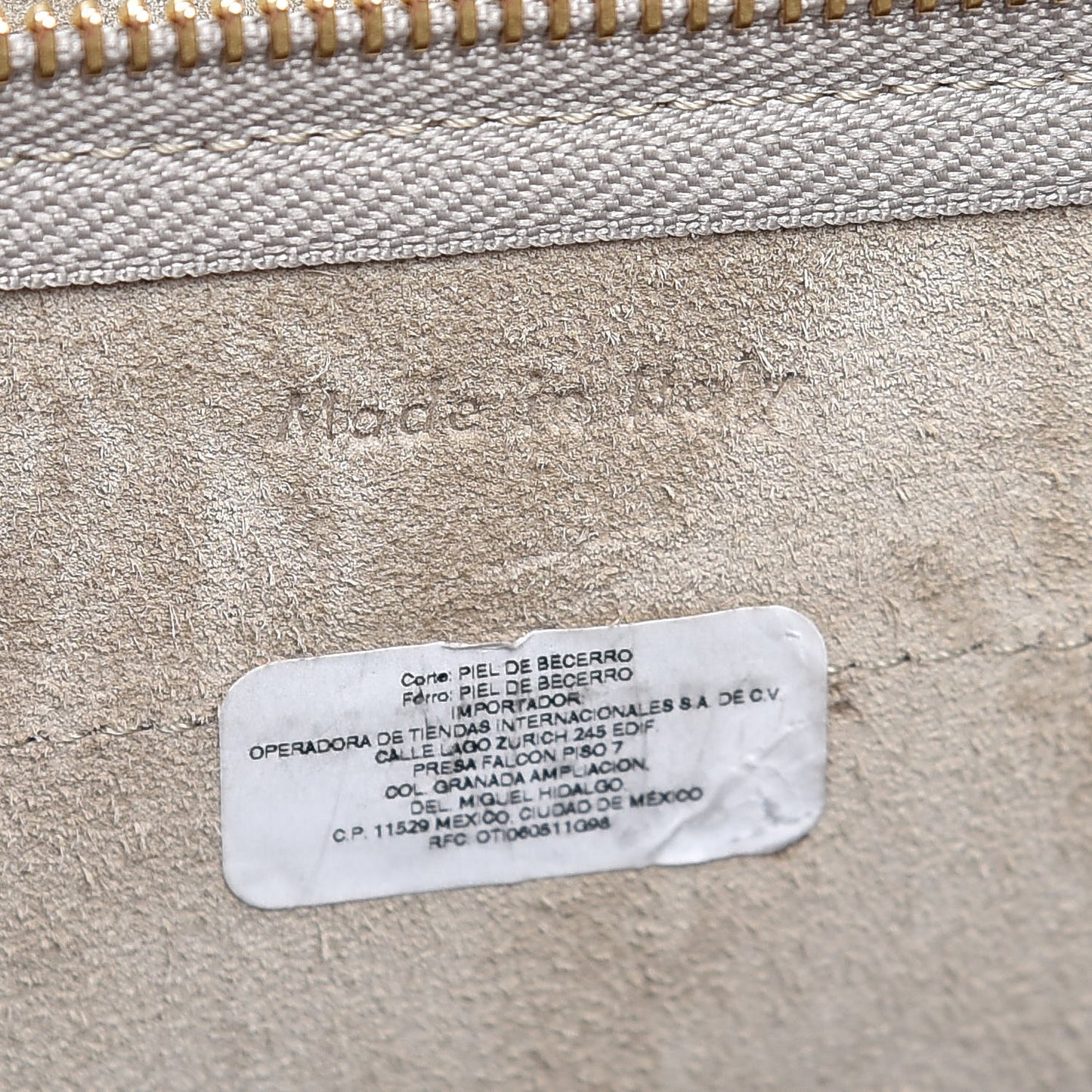 Grained Calfskin Nano Belt Bag Light Taupe