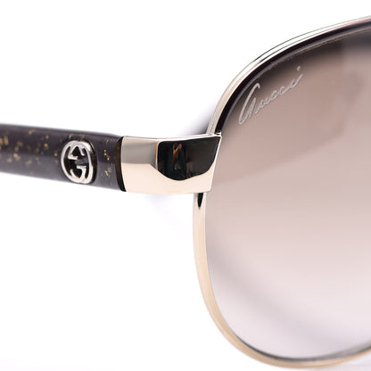 Gucci Glitter Aviator Sunglasses 4239/S Brown 7 of 9