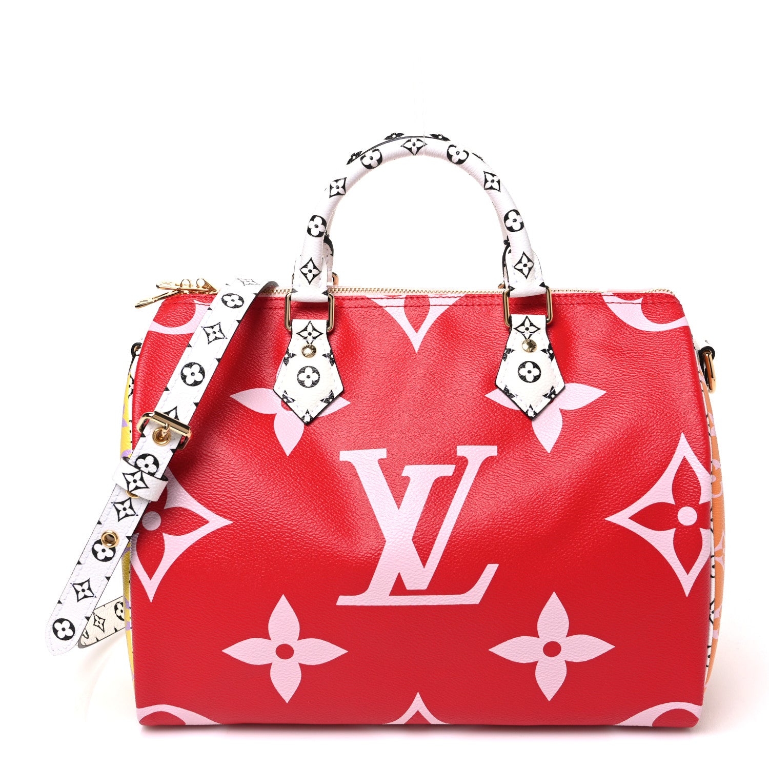 Louis Vuitton Monogram Giant Speedy Bandouliere 30 Rouge 1 of 9
