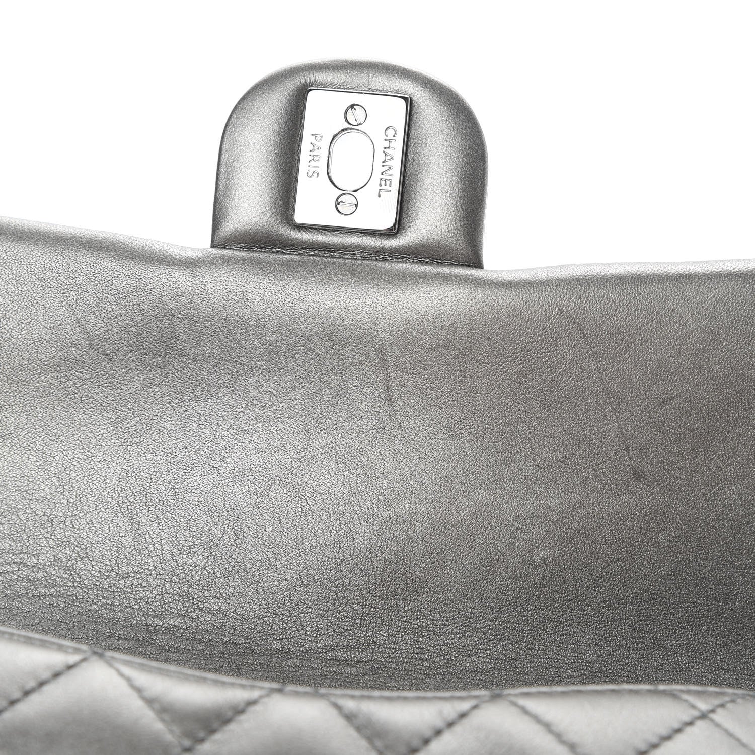 Chanel Metallic Lambskin Quilted Daily Zip Crossbody Bag Bronze