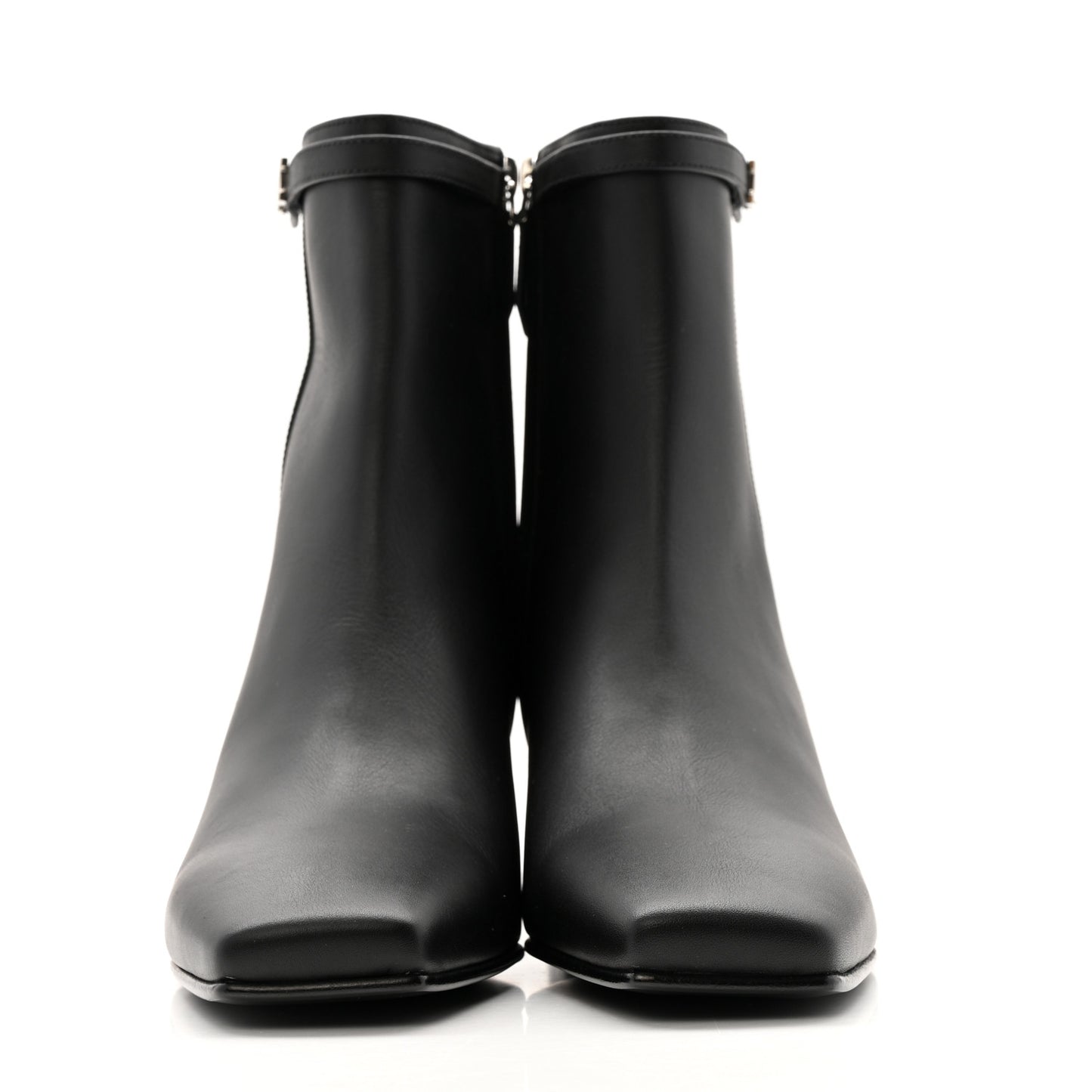 Calfskin Hommage Ankle Boots 37 Black