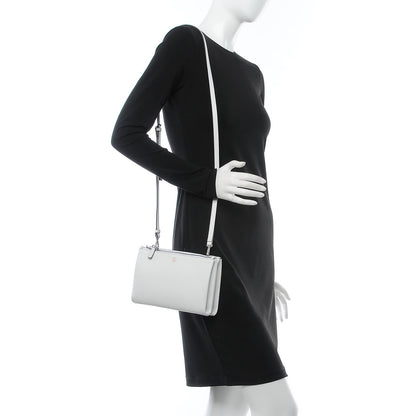 MCM Grained Calfskin Milla Double Crossbody Bag White 2 of 10