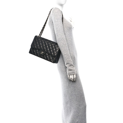 Chanel Caviar Quilted Jumbo Double Flap Black 2 of 11