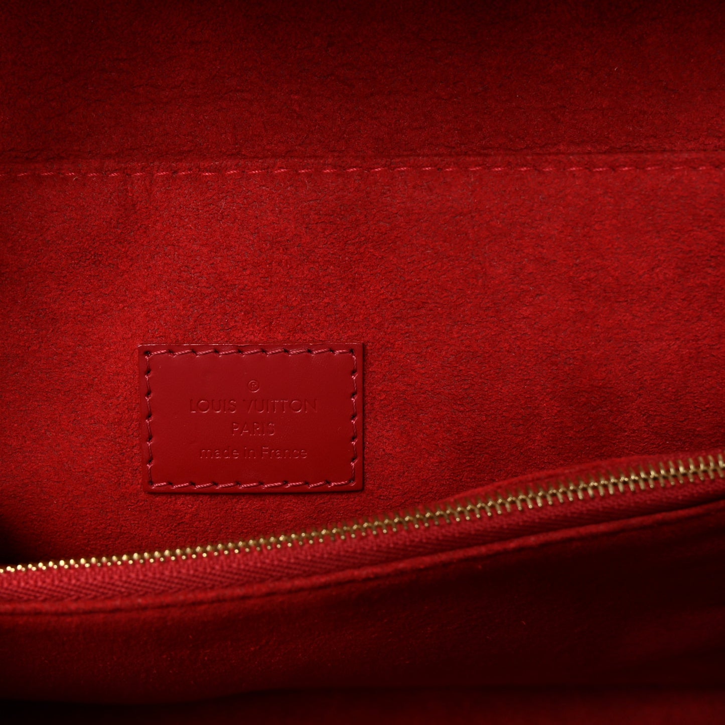 Damier Ebene Caissa Clutch Cherry