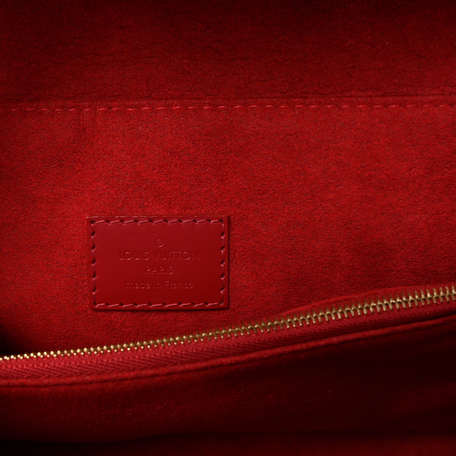 Louis Vuitton Damier Ebene Caissa Clutch Cherry 6 of 9