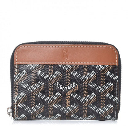 Goyard Goyardine Compact Wallet Black Gold 1 of 7