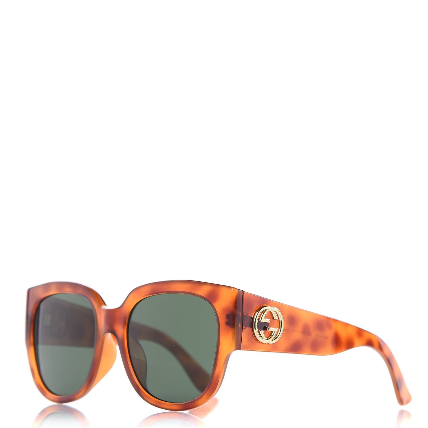 Acetate Square Frame Sunglasses GG0142SA Tortoise