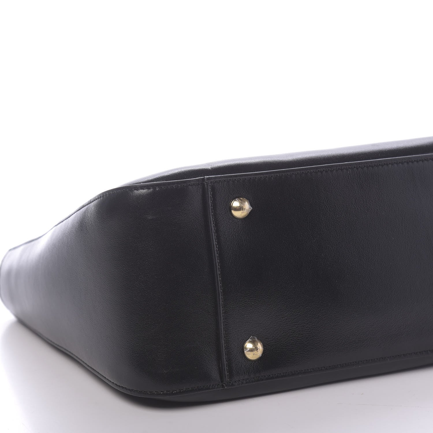 Fendi Vitello Glacier Small FF Tote Black 8 of 10