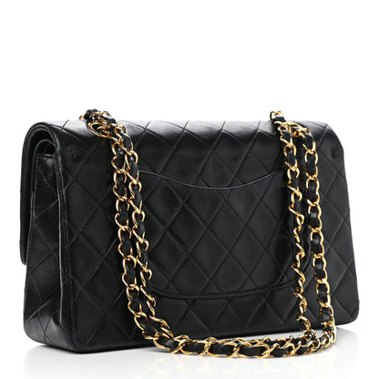 Chanel Lambskin Quilted Medium Double Flap Black 2 of 10