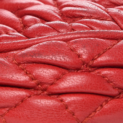 Miu Miu Nappa Matelasse Crystal Chain Crossbody Red 9 of 10