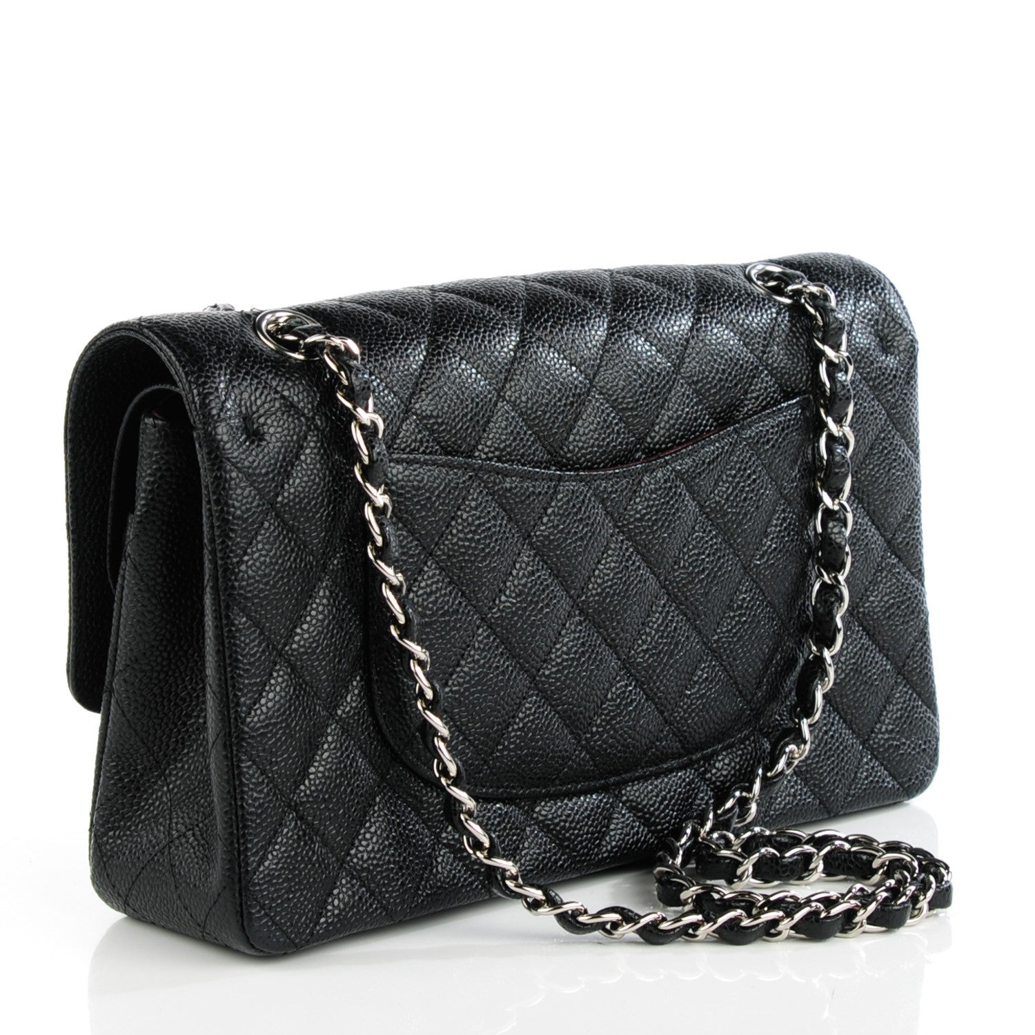 Chanel Caviar Quilted Medium Double Flap Black 3 of 8