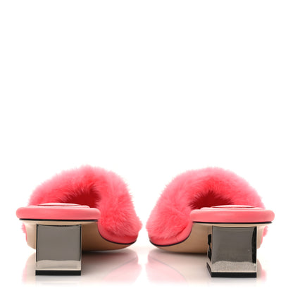 Fendi Mink FF Baguette Sandals 40 Kissed 6 of 10