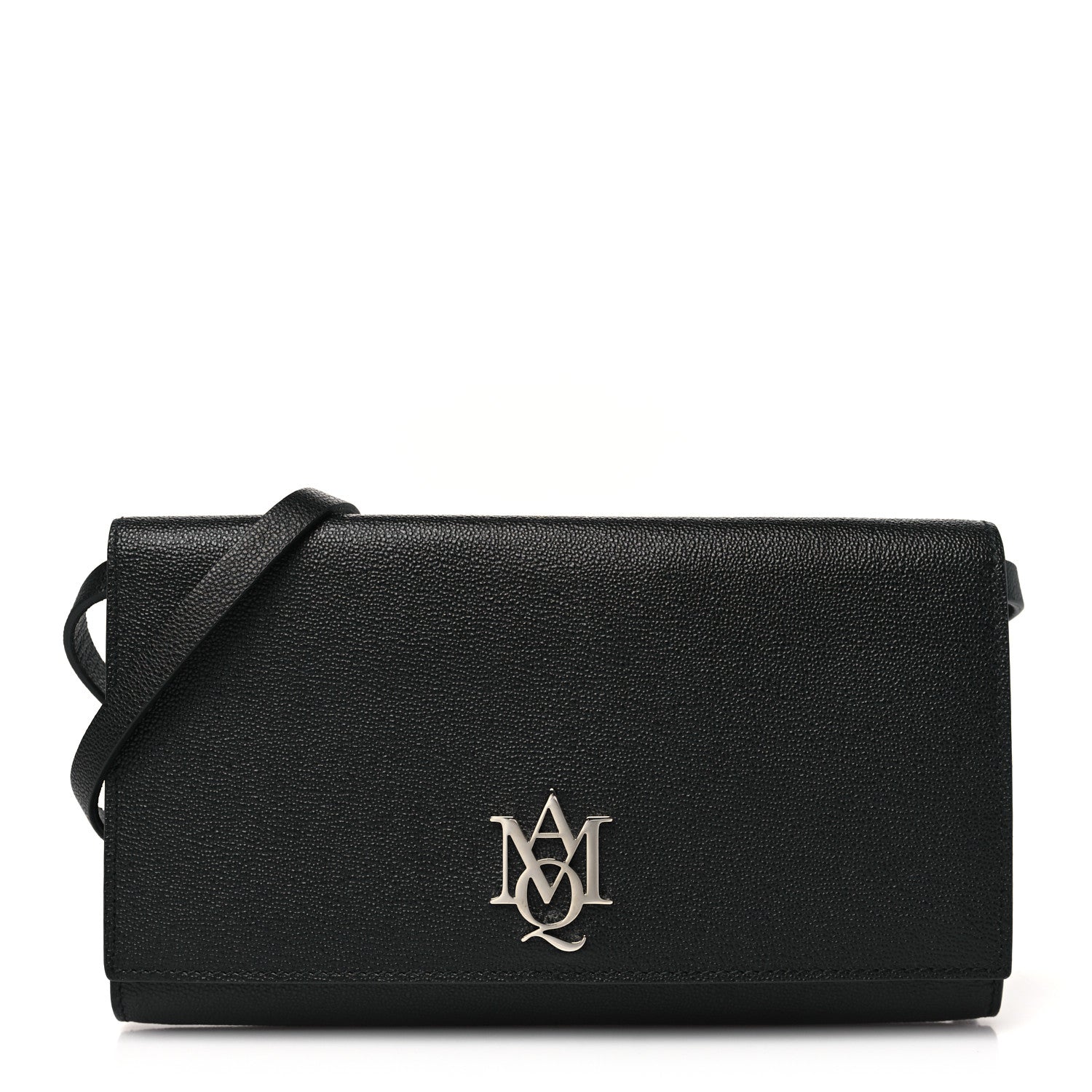 Alexander McQueen Calfskin Insignia Pouch Black 1 of 9
