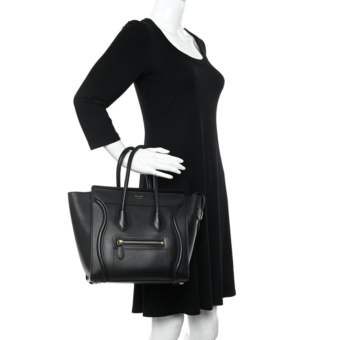 Smooth Calfskin Micro Luggage Black