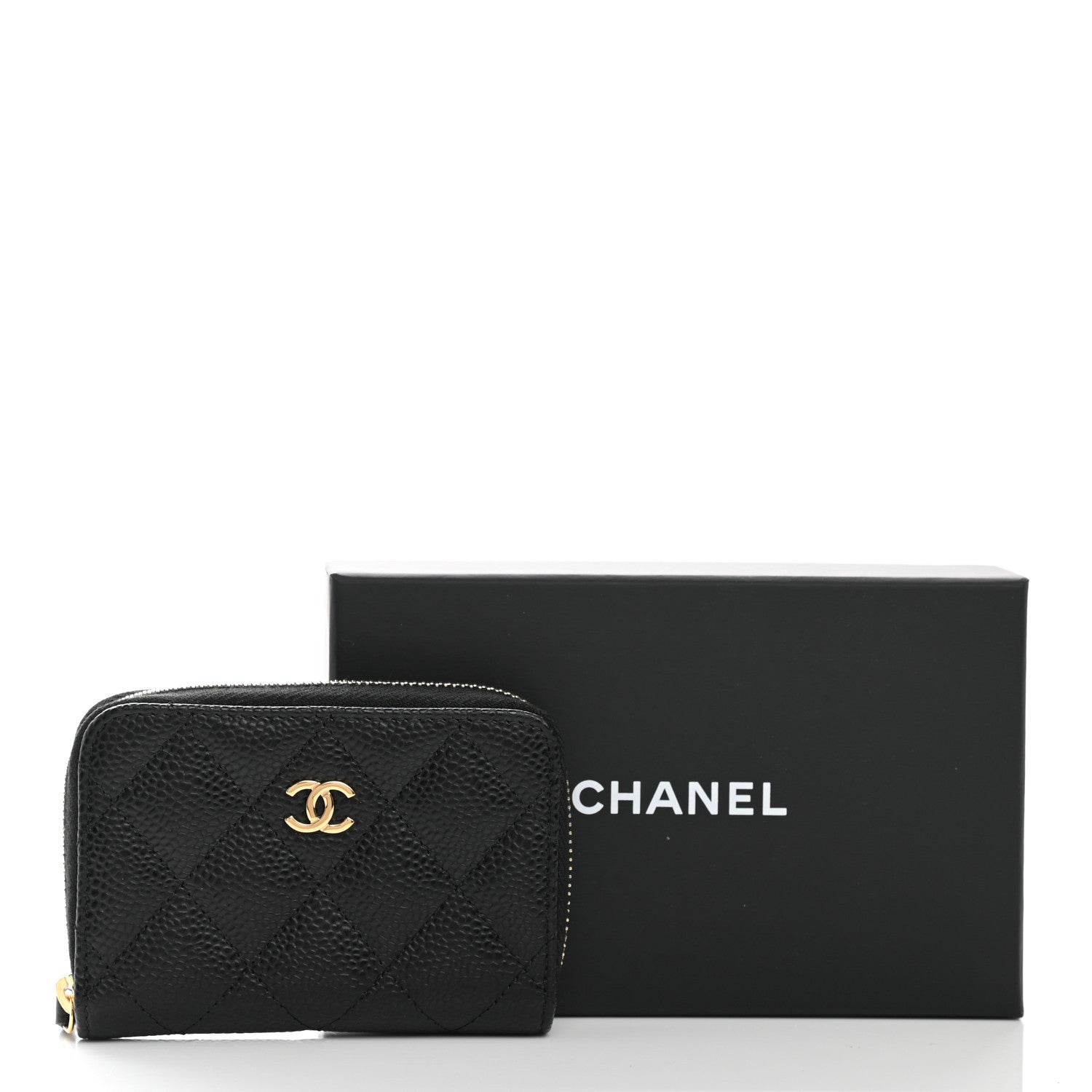 Chanel Caviar Quilted Classic Zipped Coin Purse Black 8 of 8