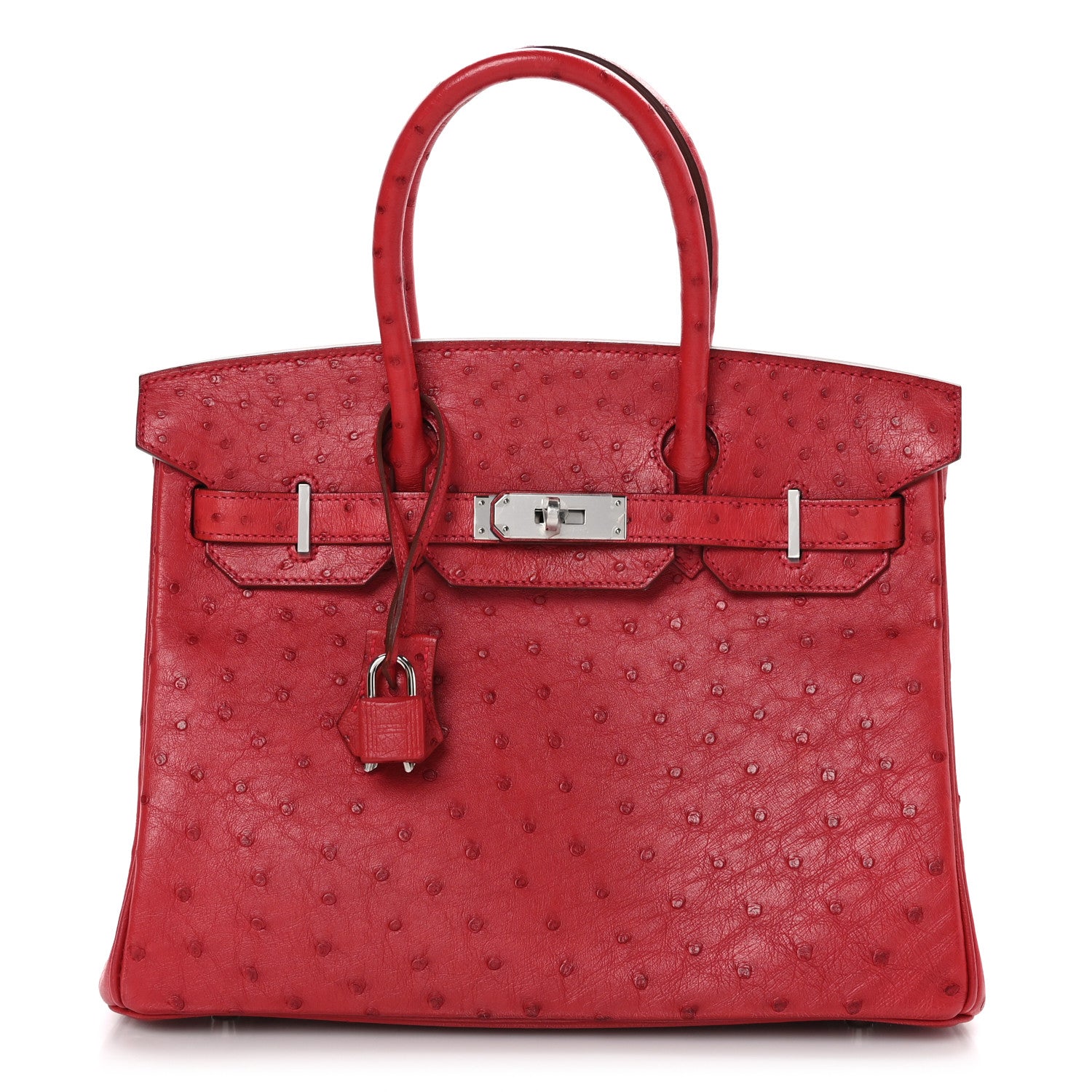 Hermes Ostrich Birkin 30 Rouge Vif 1 of 11