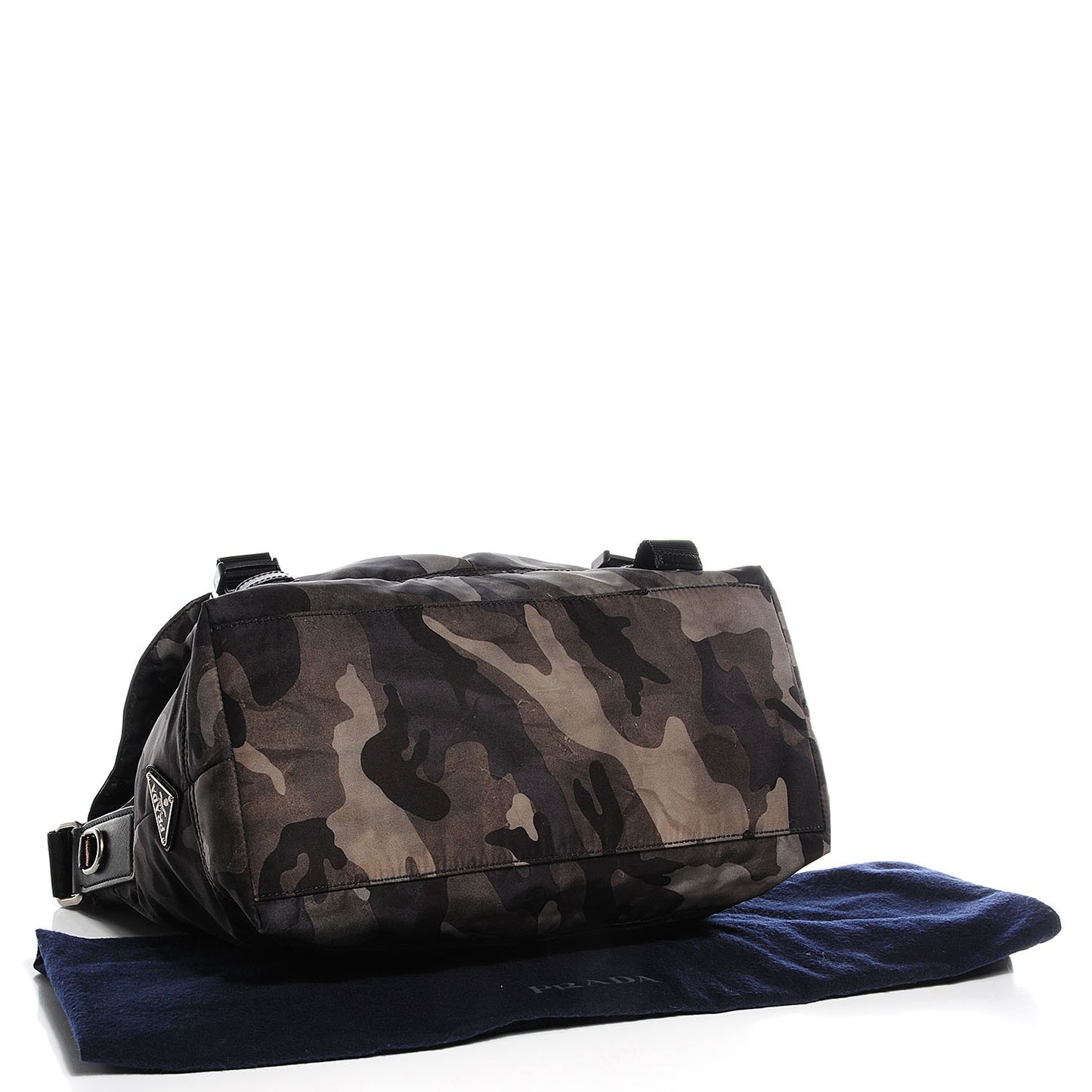 Tessuto Nylon Camouflage Messenger Bag Fumo
