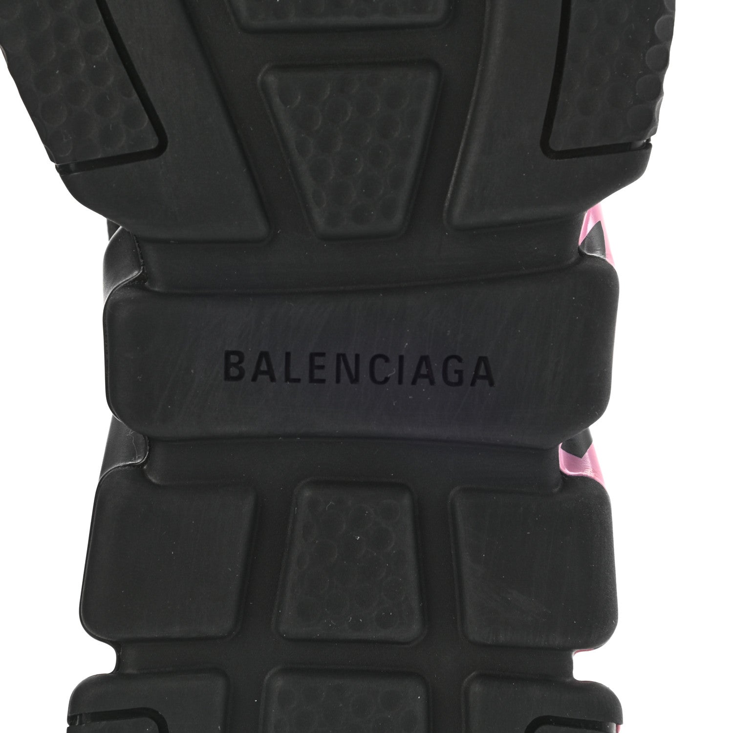 Balenciaga Recycled Knit Womens Speed Graffiti Sneakers 39 Black Pink 6 of 10