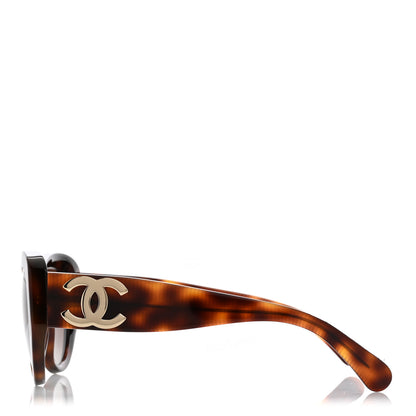 Chanel Acetate Polarized Butterfly Large CC Sunglasses 5492-A Tortoise 3 of 8