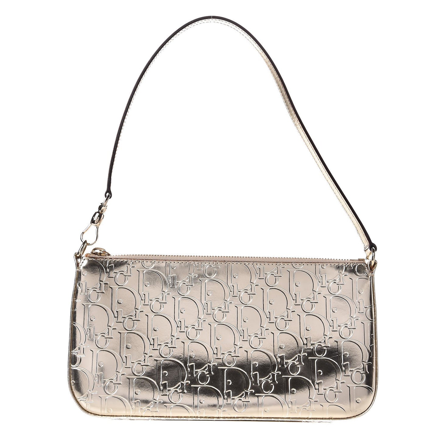 Metallic Patent Monogram Shoulder Bag Light Gold