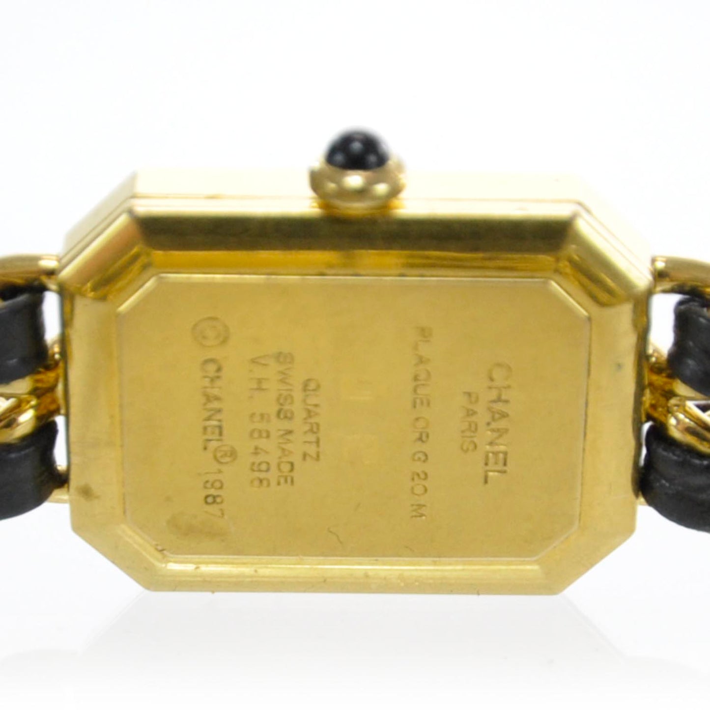 Stainless Steel Lambskin 20mm Chain Premiere Quartz Watch Gold L