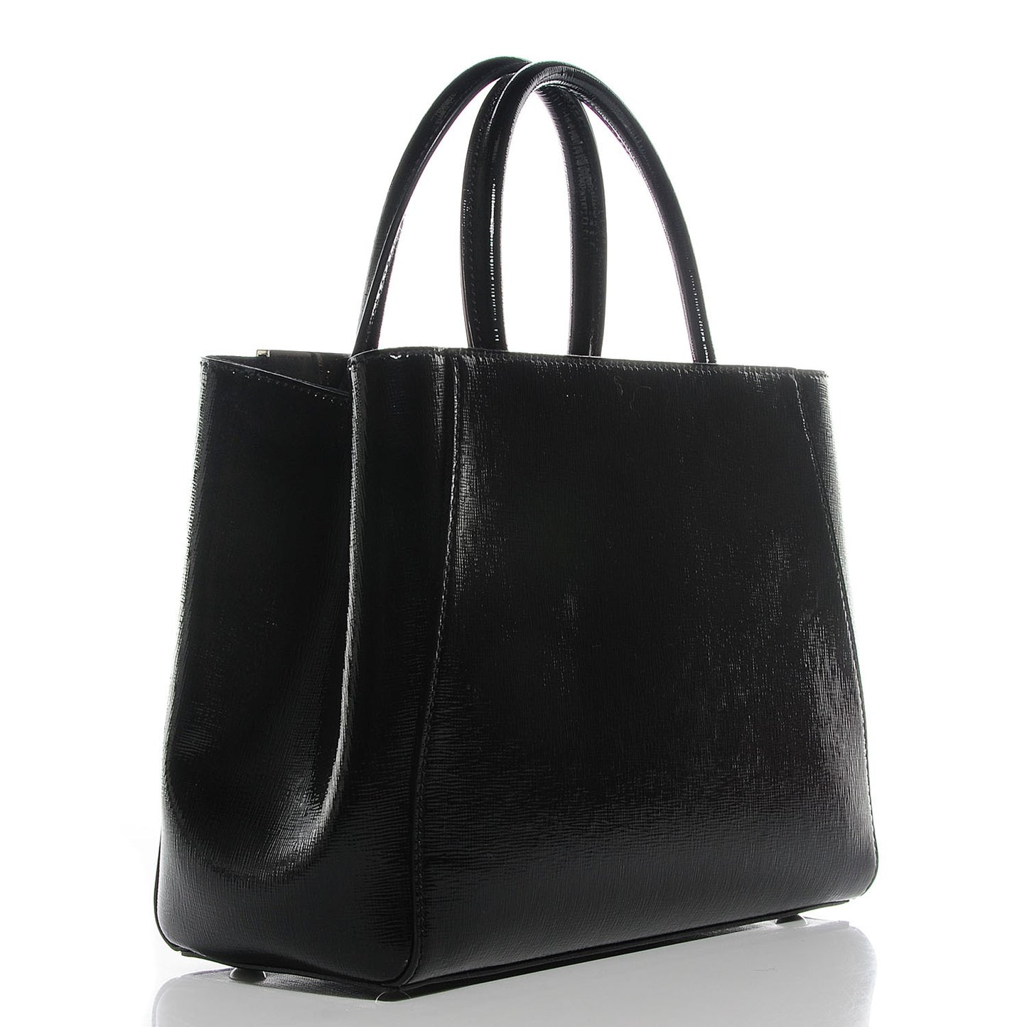 Vernice Petite 2Jours Tote Nero Black
