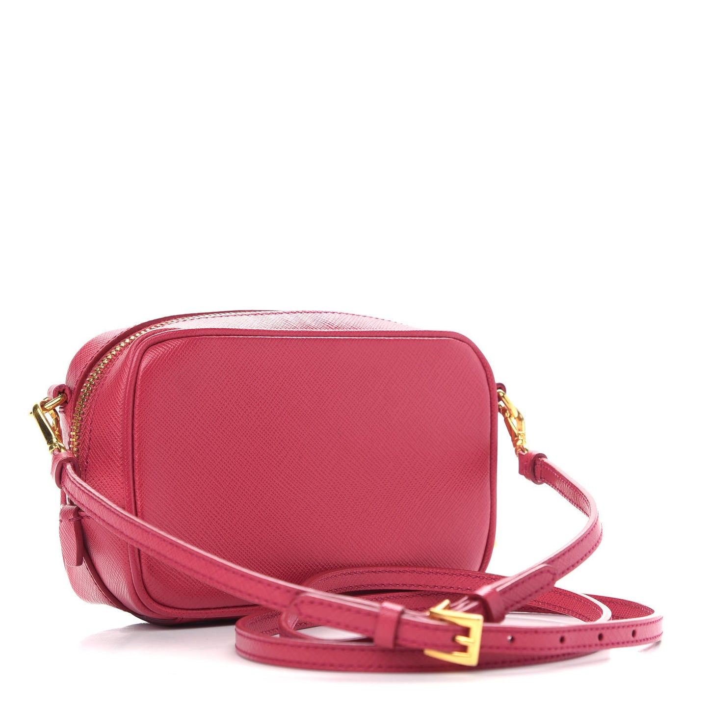 Saffiano Mini Camera Crossbody Bag Peonia