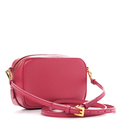 Prada Saffiano Mini Camera Crossbody Bag Peonia 3 of 10