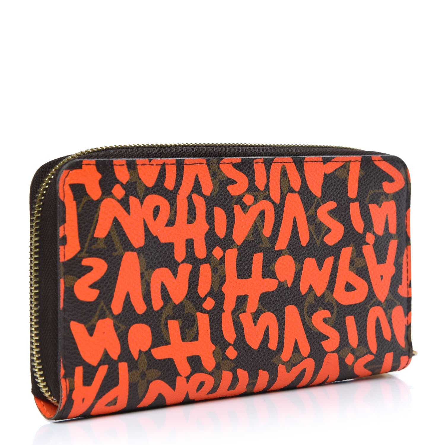 Louis Vuitton Monogram Graffiti Zippy Wallet Orange 3 of 6