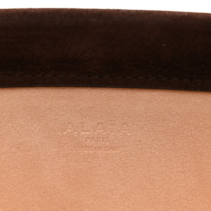 Alaia Nubuck Large Le Click East West Bag Brun Fonce 6 of 10